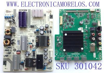 KIT DE TARJETAS PARA TV VIZIO / MAIN TD.MT5691T.U762 / A0007A00J / M0005R30R  / FUENTE 25-DT0411-X2P1 / SHG6504B-247E / B0004P000 / CQC14134104969 / PANEL V650DJ4-D03 REV. C1 / MODELO V655-J09	